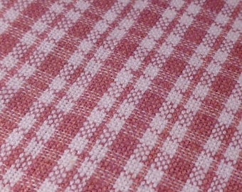 Rose Plaid - Vintage Fabric - Cotton - Primitive