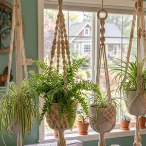 Handmade Boho Macrame Plant Hanger