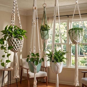 Handmade Boho Macrame Plant Hanger