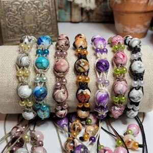 Handmade Beaded Macramé Bracelet