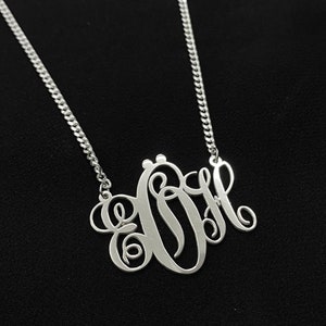 Monogram Necklace, Custom Name Necklace, Personalized Name Necklace, Initial Necklace, Letter Necklace, Gift for Women