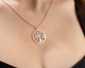 Set Gioielli Tree Of Life - Collana, Bracciale E Orecchini - Lega Ipoallergenica - Regalo Donna