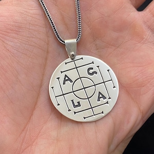 Money Talisman Silver Necklace, Talisman Pendant, Good Luck Charm, 925 Sterling Money Talisman Necklace