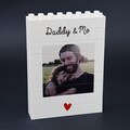 Fathers Day Gift Personalized Daddy and Me Brick Photo block, Gift for Dad, Building Block, Dad Puzzle, Gift, Him, Dad, Grandad, Grandpa product logo