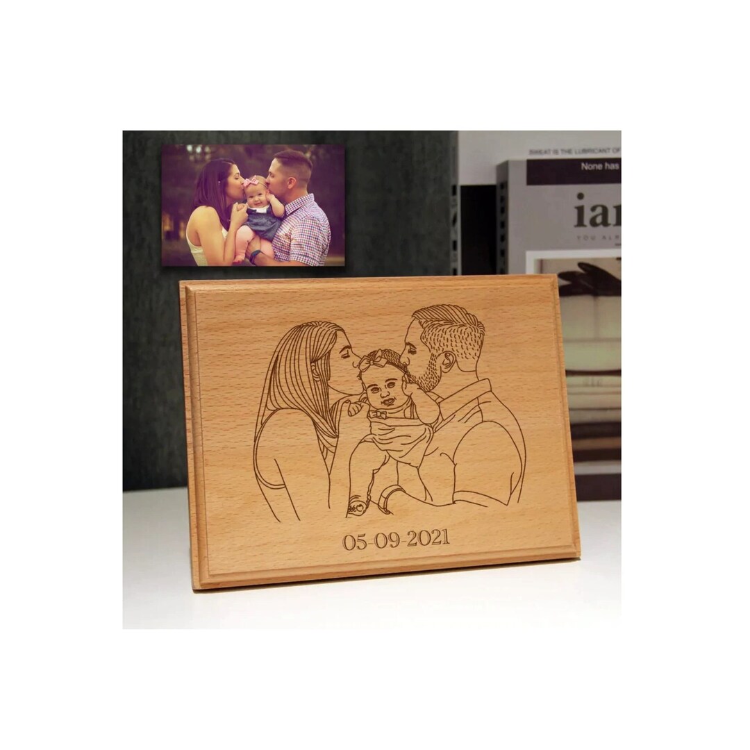 Custom Photo On Wood Square