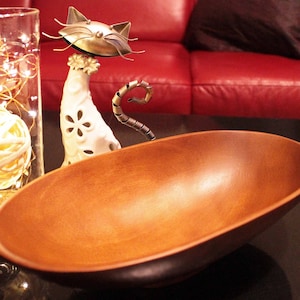 Wooden bowl wooden bowl decorative bowl fruit bowl wooden decoration 25 cm made of mango wood handmade natural wood