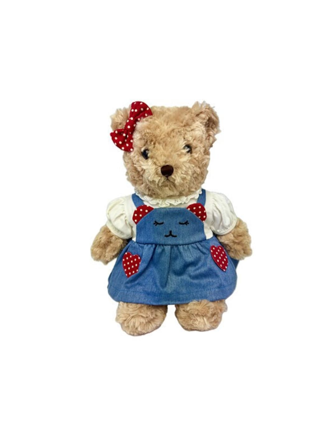 Soft Plush Teddy Bear with Beige Sweater