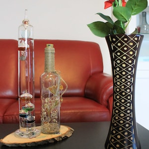 Vase flower vase wooden vase floor vase table vase decorative vase for decoration 30 cm