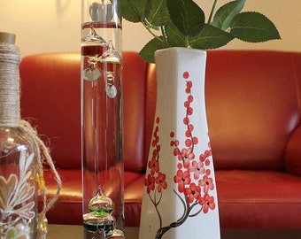 Ceramic vase Christmas decoration table vase flower vase living room decoration house decoration room decoration floral pattern