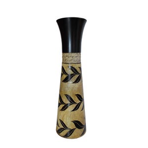 Vase flower vase wooden vase floor vase table vase decorative vase for decoration 50 cm