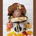 Thanksgiving Turkey PDF Pattern Doll Primitive Grubby Banner Acorns
