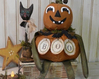 Boo Pumpkin Man doll halloween Pattern PDF