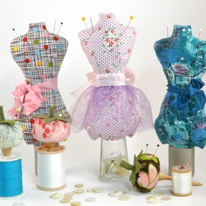 Mini Mannequin & Tomato pincushion PDF Pattern