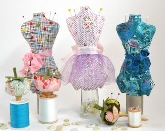 Mini Mannequin & Tomato pincushion PDF Pattern