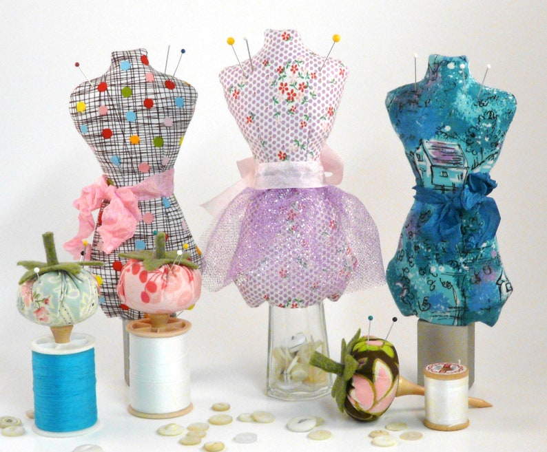Mini Mannequin & Tomato Pincushion PDF Pattern Etsy