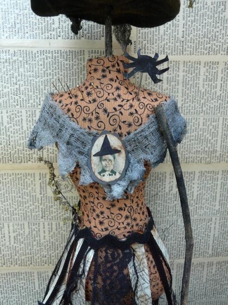 Halloween Witch Mannequin Dress Form Pattern PDF primitive image 6