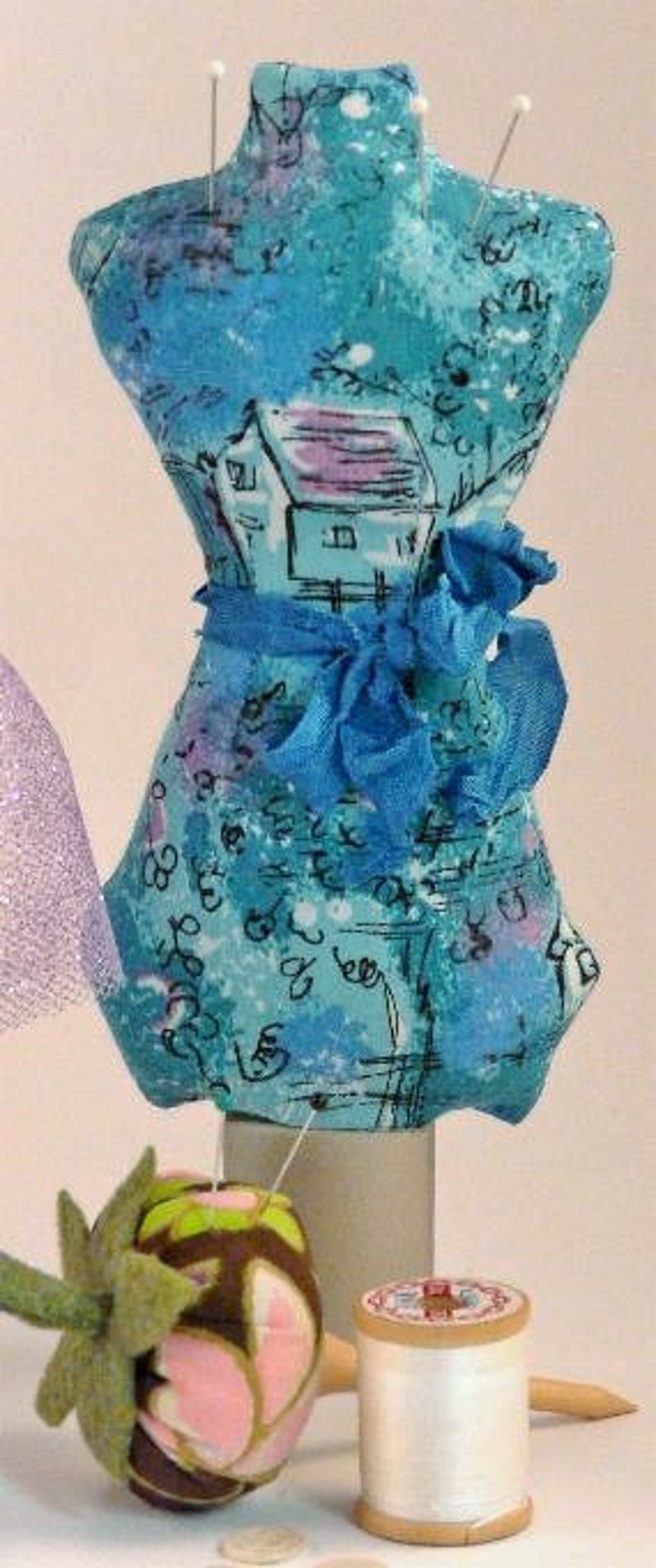 Mini Mannequin & Tomato Pincushion PDF Pattern Etsy