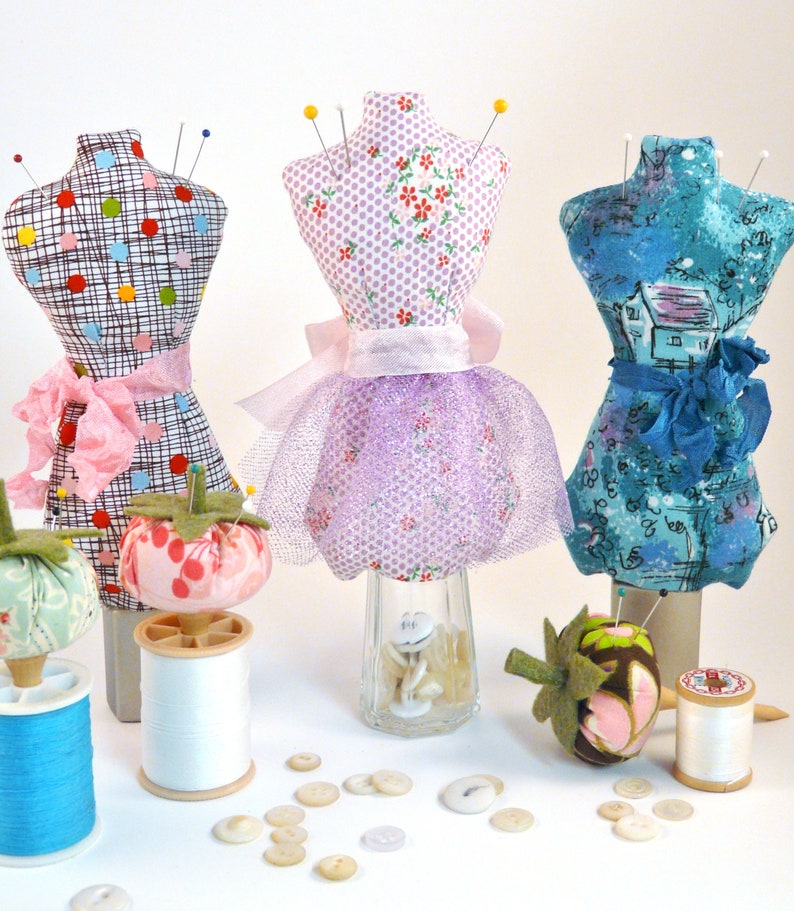 Mini Mannequin & Tomato Pincushion PDF Pattern Etsy