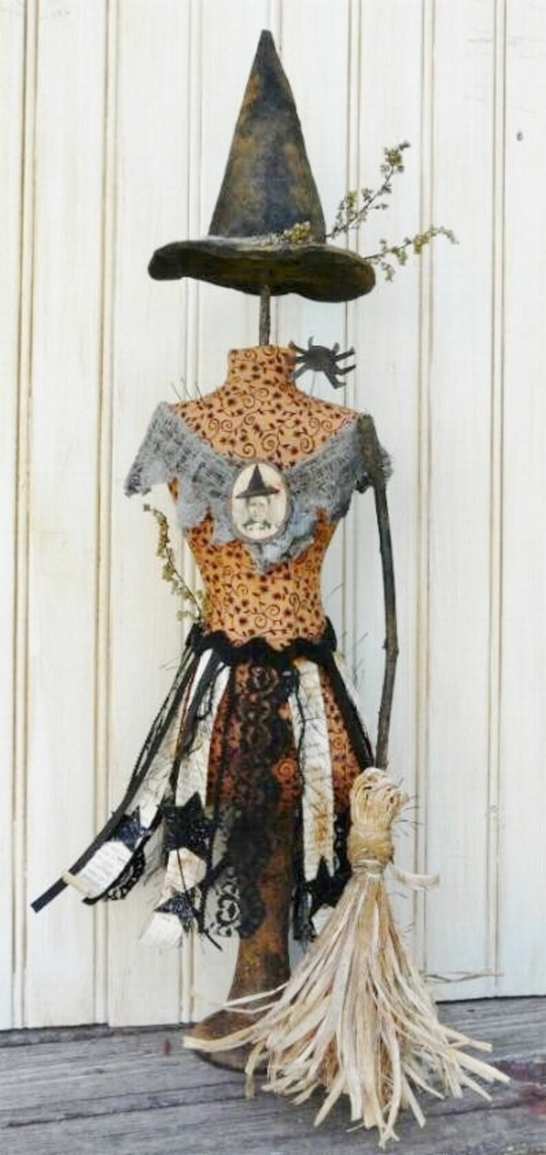 Halloween Witch Mannequin Dress Form Pattern PDF primitive image 2