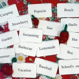 Summer Time FLASH CARDS: digitaal collageblad pdf 16