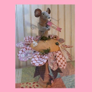 BIG Posie & Mouse Pin keep pattern PDF - flower