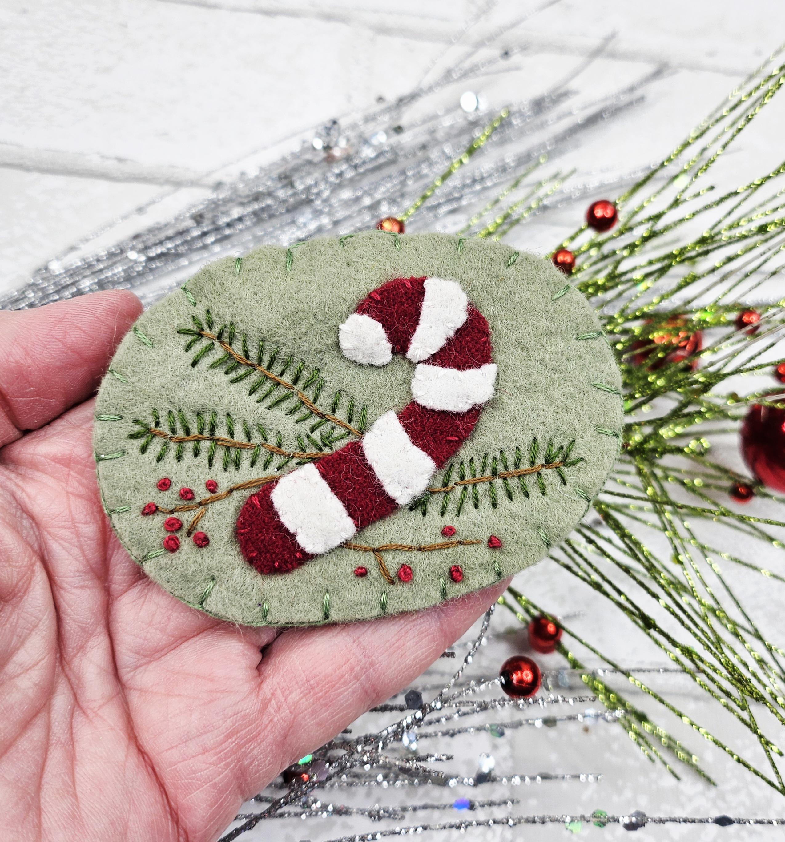 クリスマス 冬 ウールピン パターン PDF - 刺繍 雪だるま サンタ 