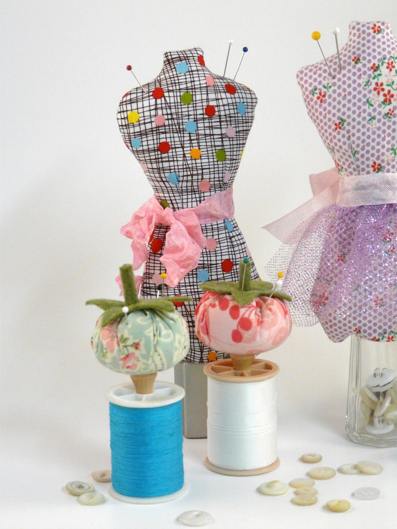 Mini Mannequin & Tomato Pincushion PDF Pattern Etsy