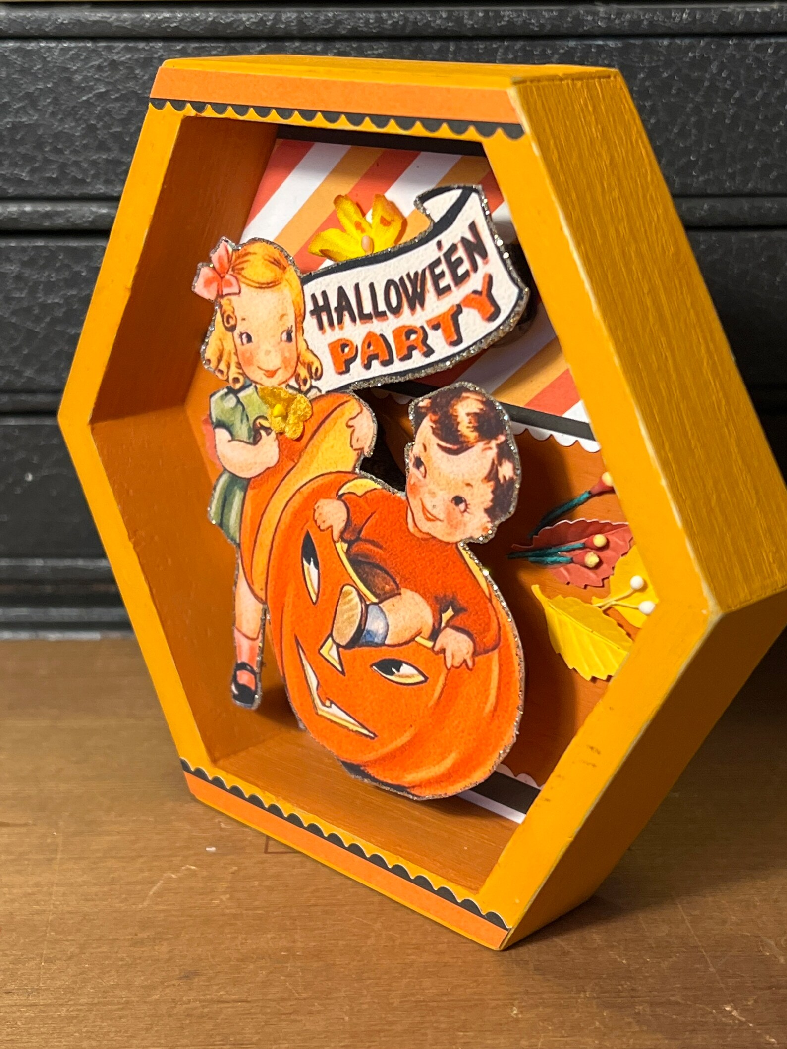 Vintage HALLOWEEN Shadow Box Vintage Decor RETRO Kitsch Etsy