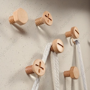 Wooden Wall Hook, Decorative Wall Clothes Hook, Wall Hook, Wall Hook, Modern Home Decoration Gift, for Wall Storage