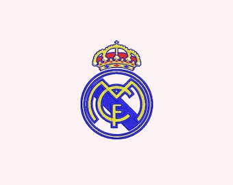 Real Madrid FC Logo Embroidery File – Instant Download – Digital Pattern for Embroidery Machines