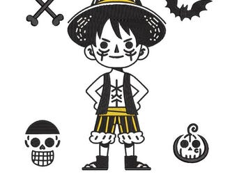 Machine Embroidery Design: Anime/Manga/Pirate/Luffy