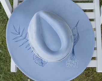 Boho Fedora Hut für Hochzeit, Festival, Vanlife oder Sommerurlaub