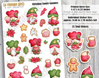 Weihnachtskeks Gnomies // Wichtel Sticker, Gnomies, Gnomies, Wichtel, Weihnachten, Weihnachten, Kekse | StickerBogen