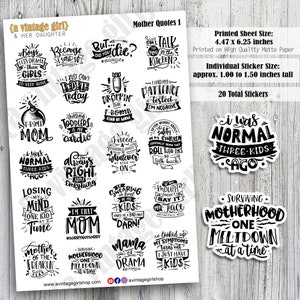 Mother Quotes 1 | Mother Day, Mama Quotes, Quotes, Cute Stickers | Sticker Sheet