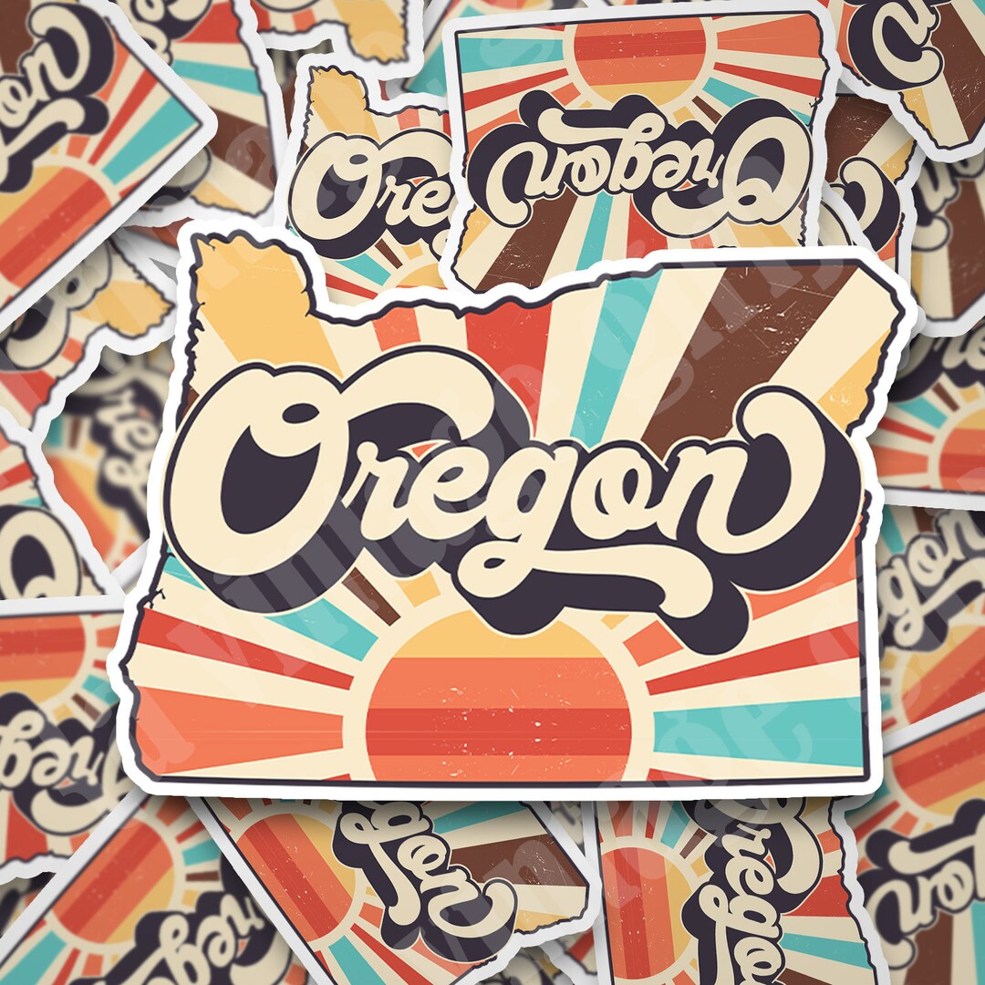 Oregon Die Cut Sticker | Die Cut Sticker | Water-resistant With Matte ...