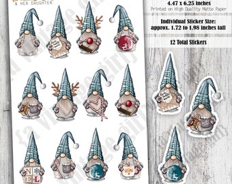 Wichtel | Planer Sticker, Wichtel Sticker, Wichtel Sticker, Niedliche Sticker, Weihnachtssticker | StickerBogen