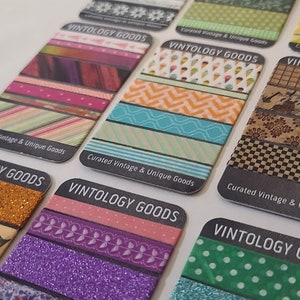 WASHI TAPE SAMPLES | Random Washi Tapes | Junk Journal and Bujo Journaling | Random Colors and Patterns
