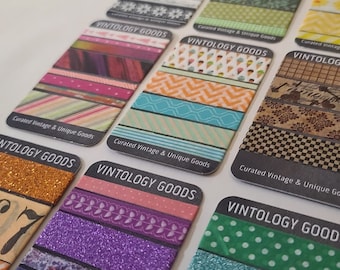 WASHI TAPE SAMPLES | Random Washi Tapes | Junk Journal and Bujo Journaling | Random Colors and Patterns