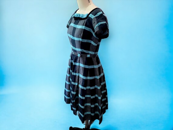1950's Rockabilly Striped Cotton Dress - image 6