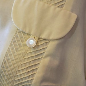 Vintage 1950's Pale Yellow Shirtwaist Dress 画像 5