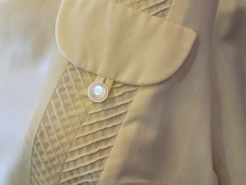 Vintage 1950's Pale Yellow Shirtwaist Dress 画像 5