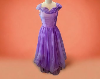 1950's Vintage Party Prom Lavender Dress