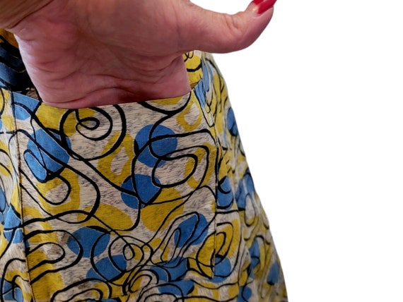 Vintage 1950's Atomic Print Sundress - image 6