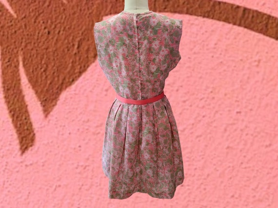 1950's/1960's Floral Cotton Daisies Dress - image 4