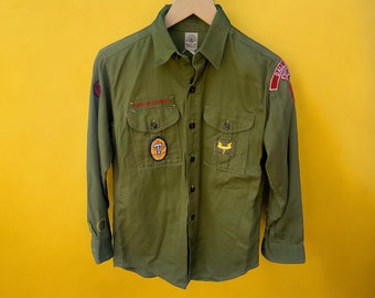 Vintage 1950's/1960's Boy Scouts of America Uniform Shirt/Dallas, Texas