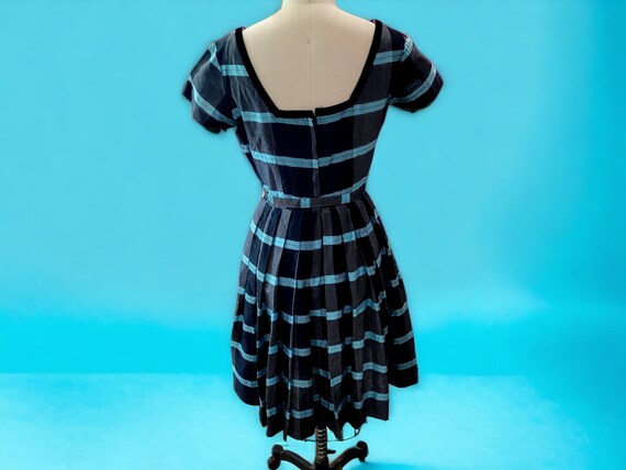 1950's Rockabilly Striped Cotton Dress - image 5