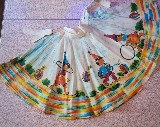 1950s Painted & Sequined Mexican Skirt main image 0