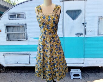 Vintage 1950's Atomic Print Sundress