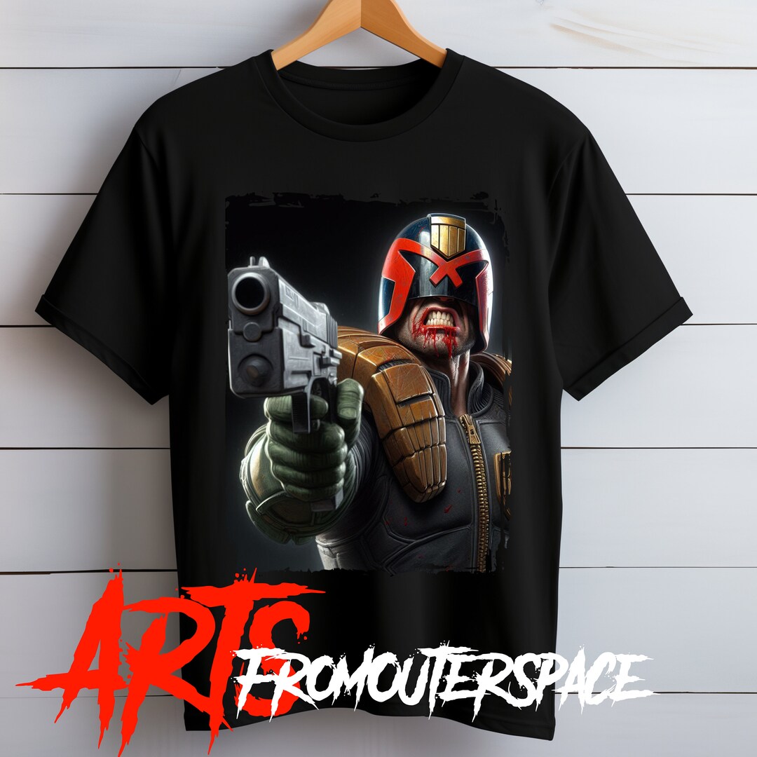 Unisex Gaming Movie Shirt Dredd / Judge Dredd Comics / Softstyle Tshirt ...