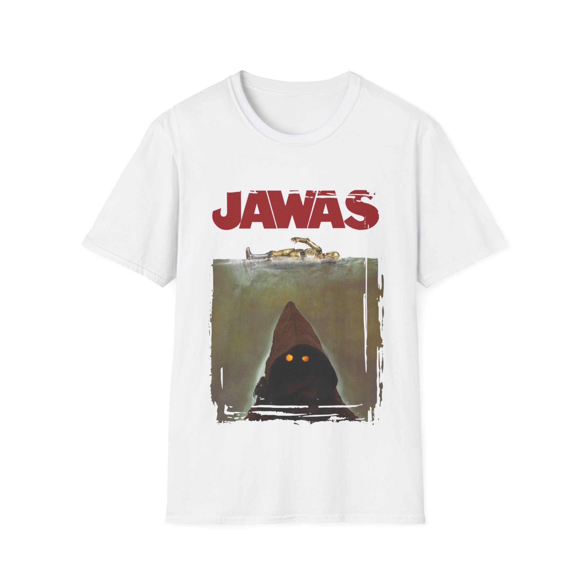 Unisex Movie Shirt Jawas Jaws Parody Softstyle T shirt Etsy Canada